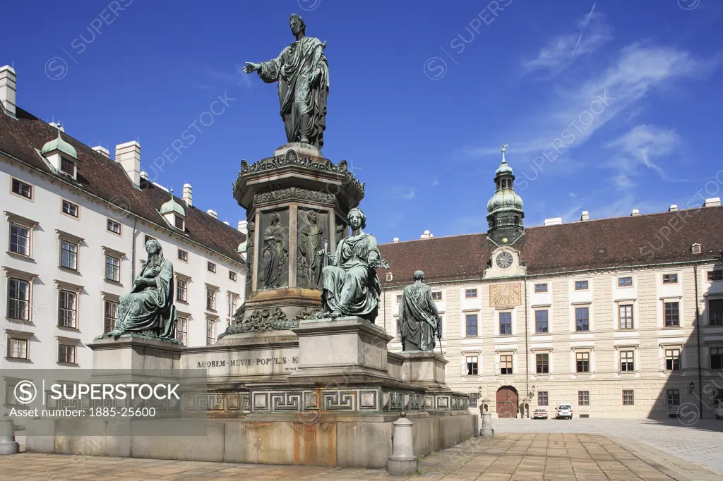 Austria, Vienna, Kaiser Franz I statue