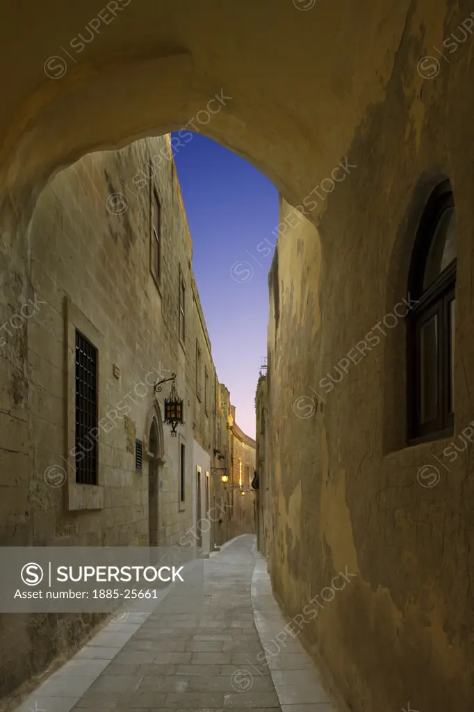 Maltese Islands, Malta, Mdina, Street scene