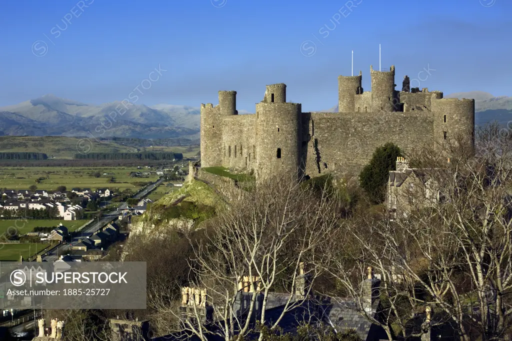 UK - Wales, Gwynedd, Harlech, Harlech Castle