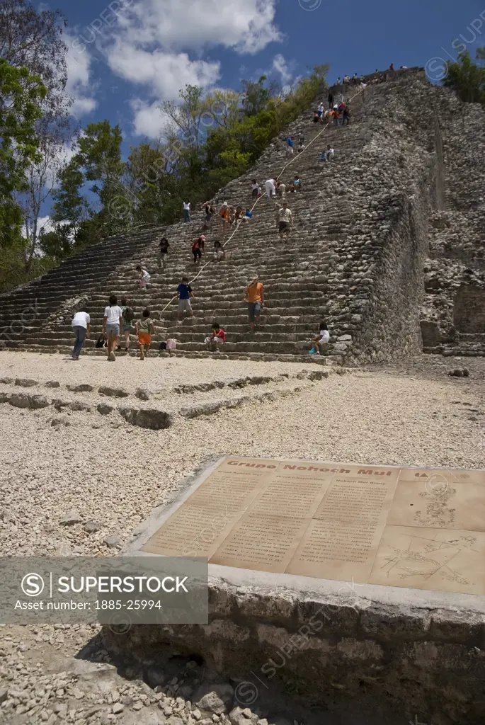 Mexico, Quintana Roo, Coba, The Nohoch Pyramid