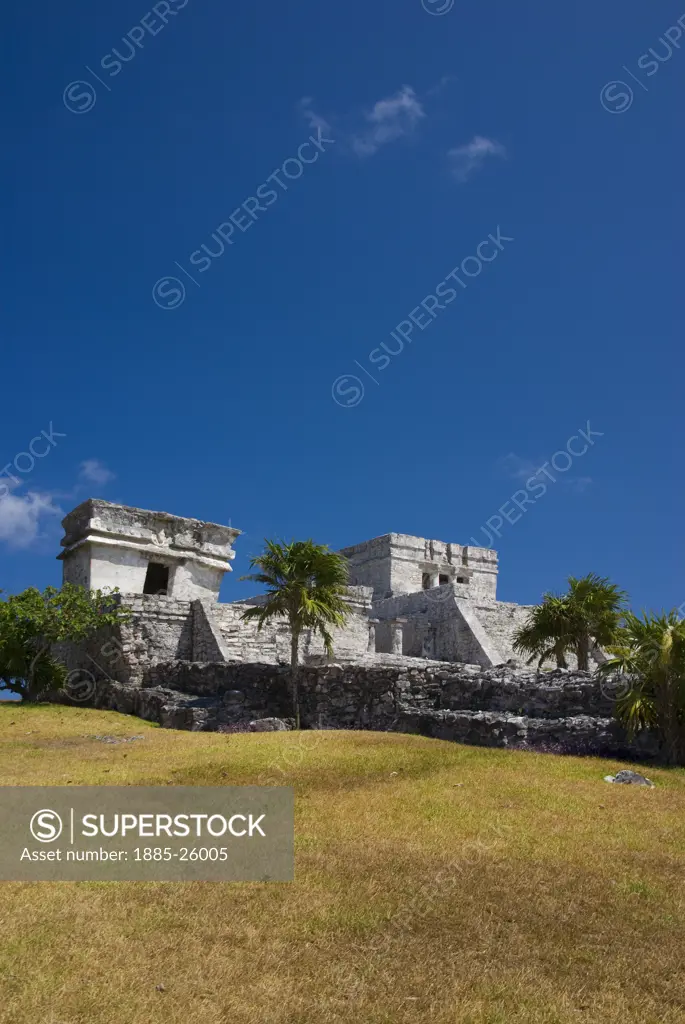 Mexico, Quintana Roo, Tulum, El Castillo Temple
