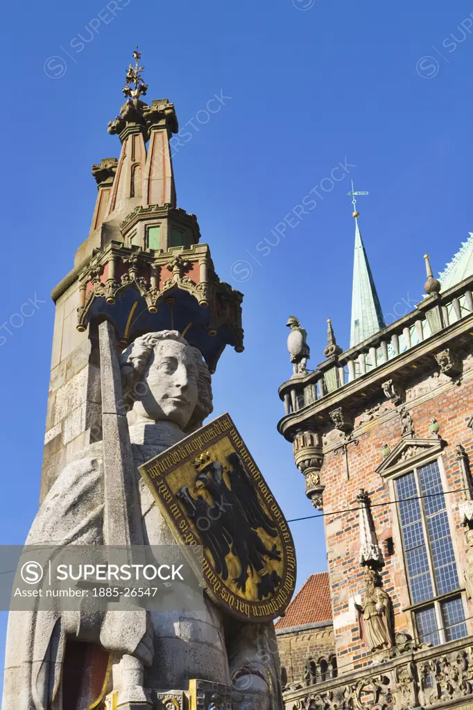 Germany, Bremen & Lower Saxony, Bremen, Statue of Roland