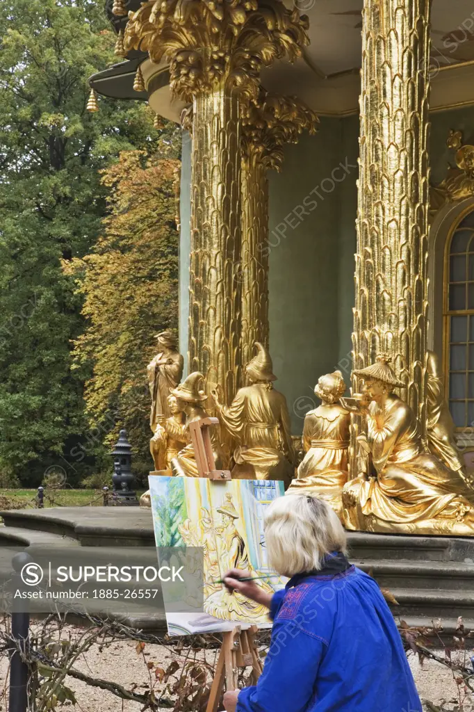 Germany, Brandenburg, Berlin, The Chinese House - sculptures and artist