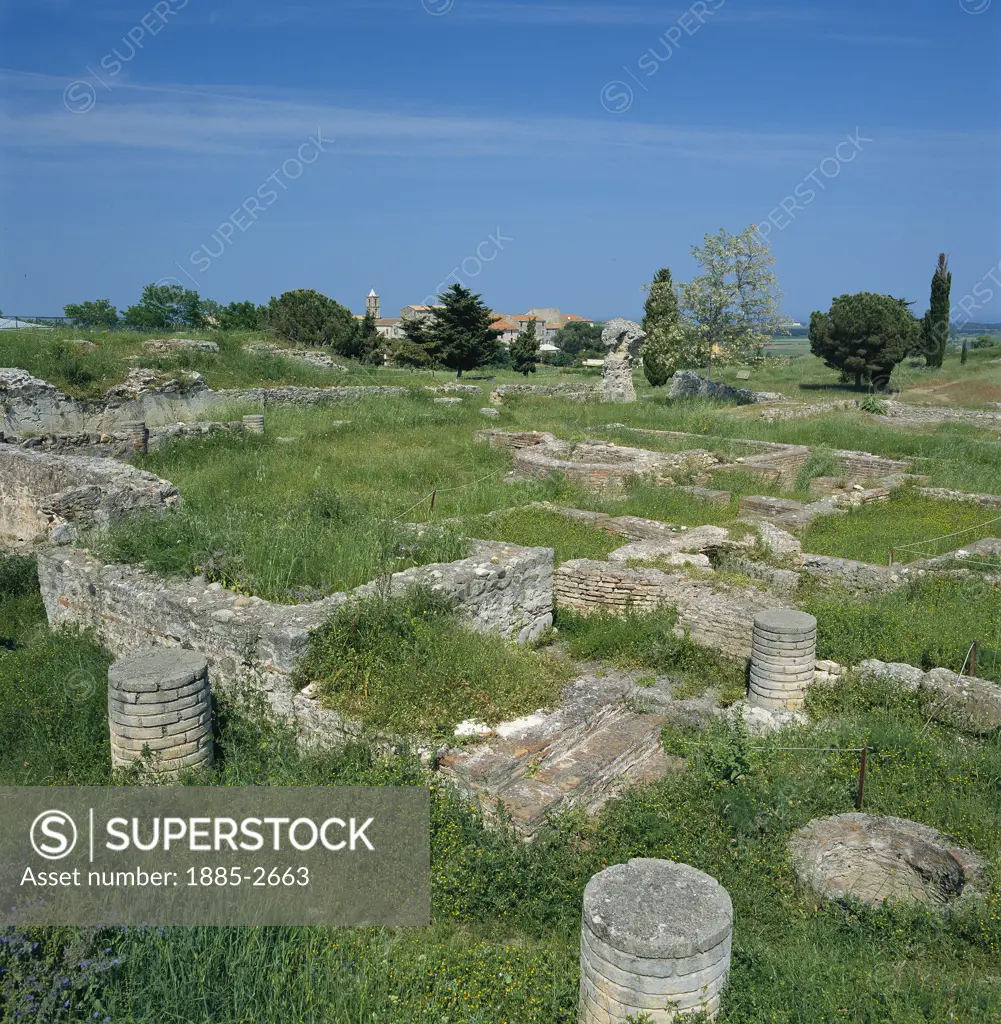 France, Corsica, Aleria, Roman Ruins