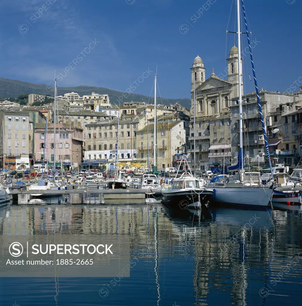 France, Corsica, Bastia, Vieux Port (old Port)