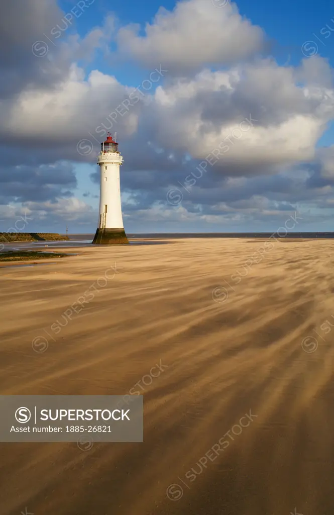 UK - England, Merseyside, New Brighton, Perch Rock Lighthouse
