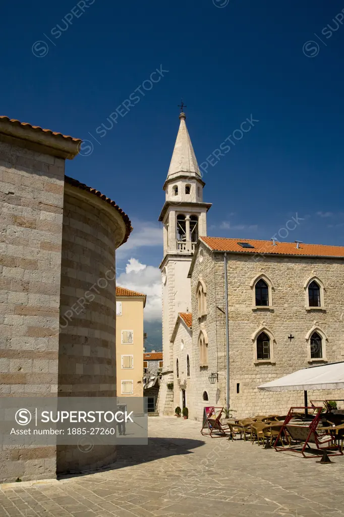 Montenegro, Budva, St Johns Church in the old town