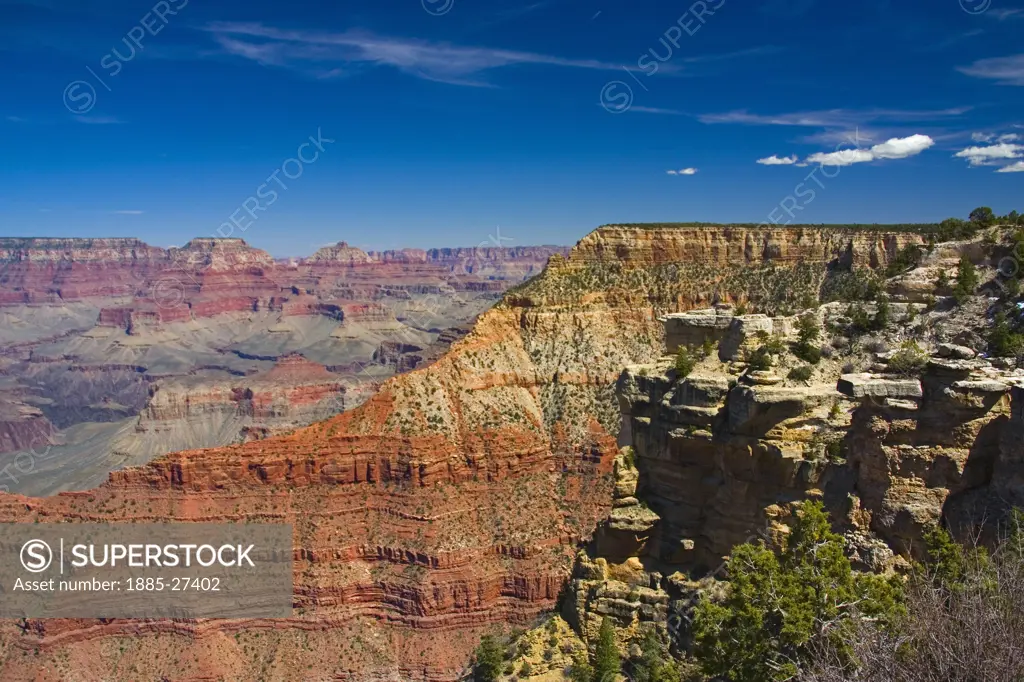 USA, Arizona, Grand Canyon, View across the Grand Canyon