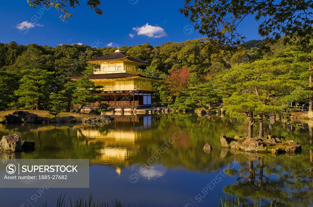 Japan, Kyoto, Kinkaku ji -Temple of the Golden Pavilion