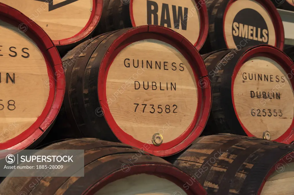 Ireland, County Dublin, Dublin, Barrels of Guinness