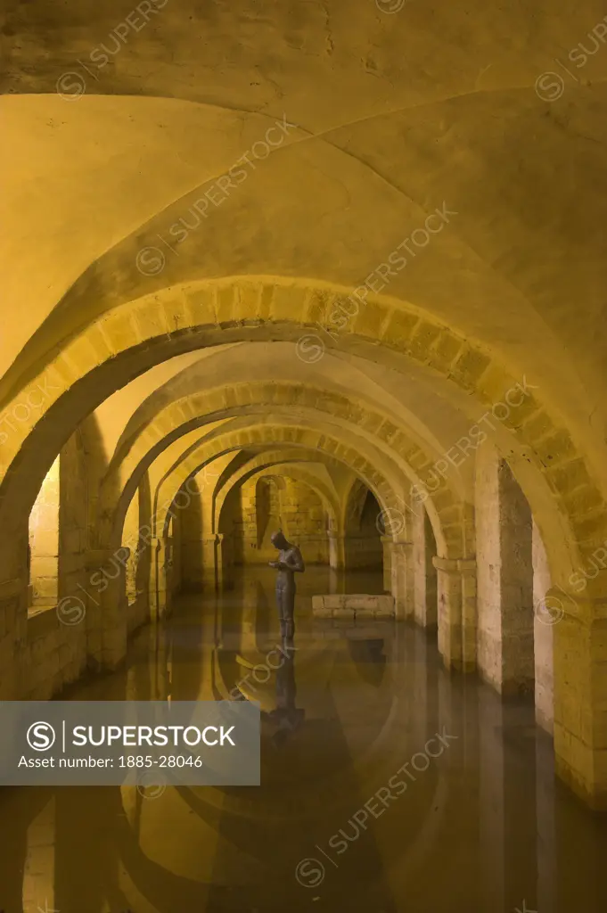 UK - England, Hampshire, Winchester, Winchester Cathedral - the crypt