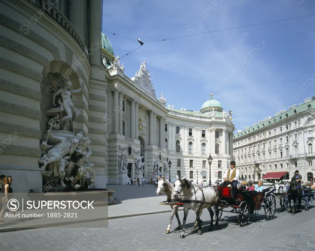 Austria, , Vienna, Fiaker, horse & carriage