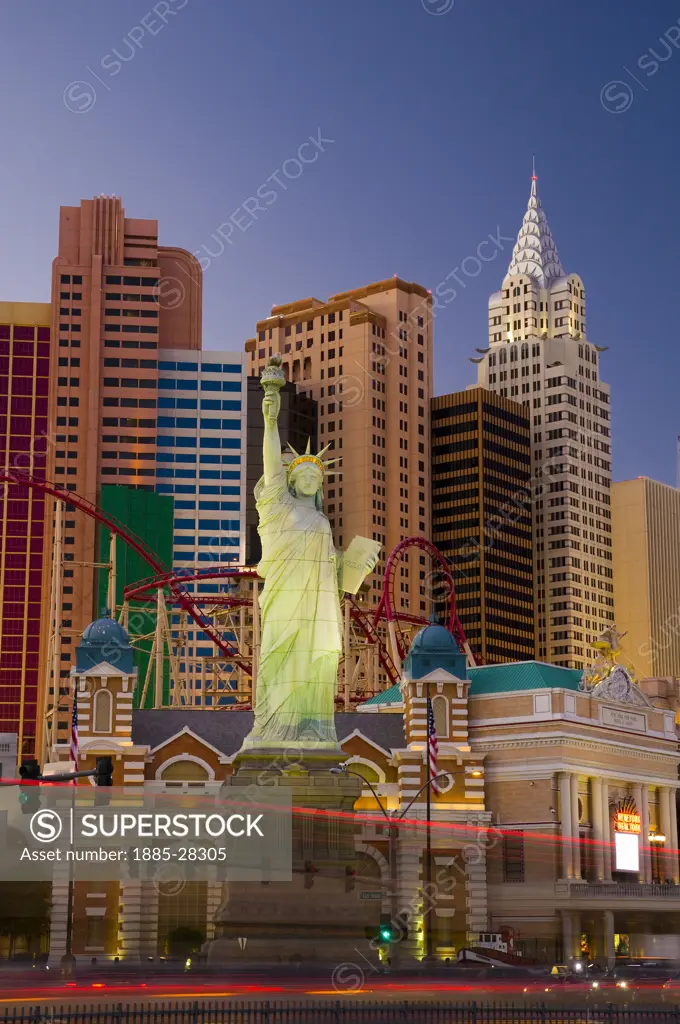 USA, Nevada, Las Vegas, New York New York Hotel and Casino
