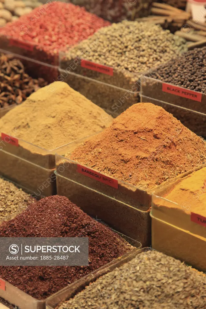 Turkey, Istanbul, Spices in the Egyptian Market