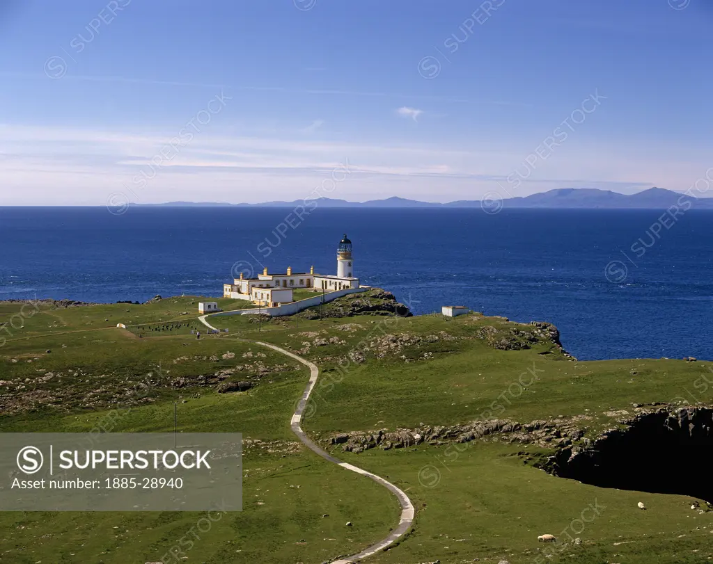 UK - Scotland, Highland, Isle of Skye, Neist Point Lighthouse