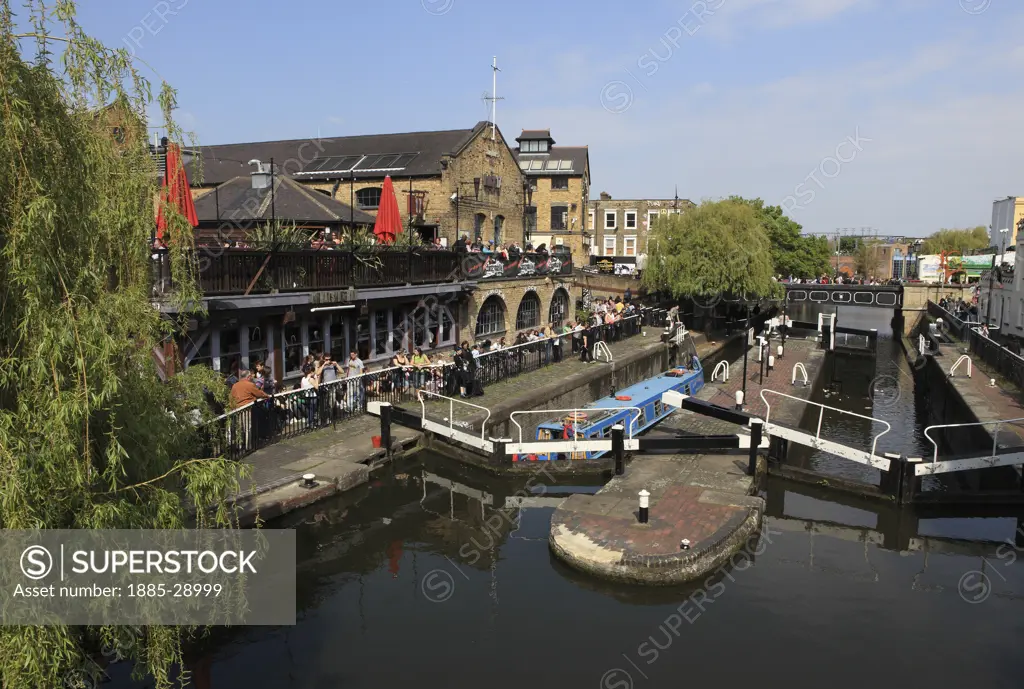 UK - England, London, Regents Canal at Camden Lock