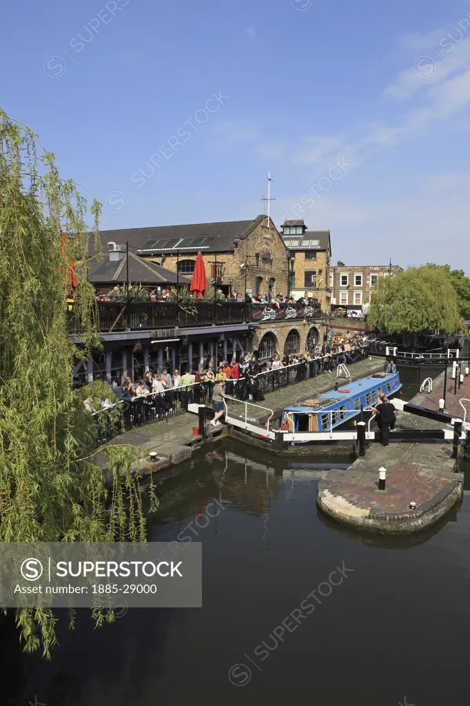 UK - England, London, Regents Canal at Camden Lock