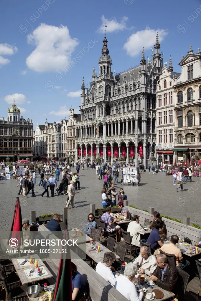 Belgium, Flanders, Brussels, Grand Place - Brussels City Museum and restaurant