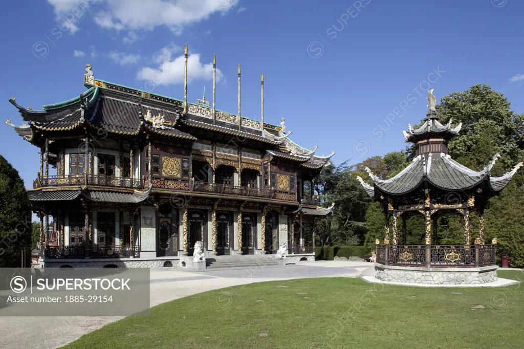 Belgium, Flanders, Brussels, Park Royal Laeken - Chinese Pavilion