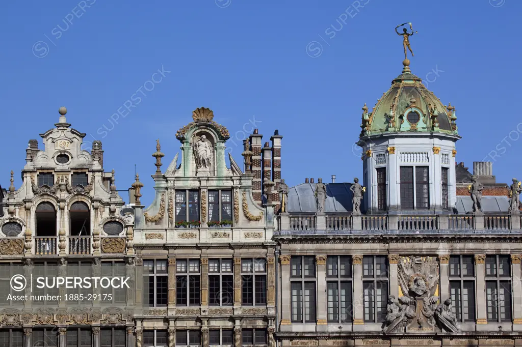 Belgium, Flanders, Brussels, Grand Place - architecture