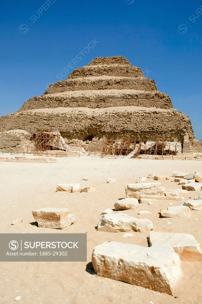 Egypt, Saqqara, Step Pyramid at Saqqara