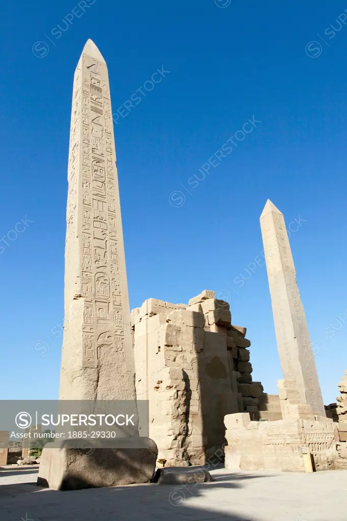Egypt, Luxor, Karnak Temple - obelisks
