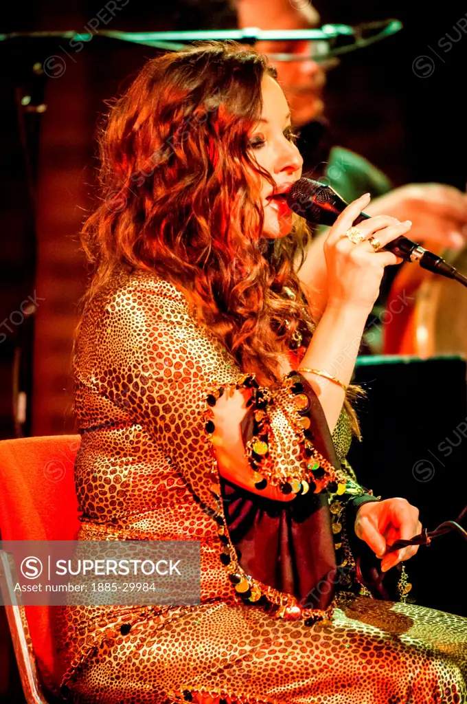 Natacha Atlas in Concert at the Turner Sims Concert Hall, Southampton, England