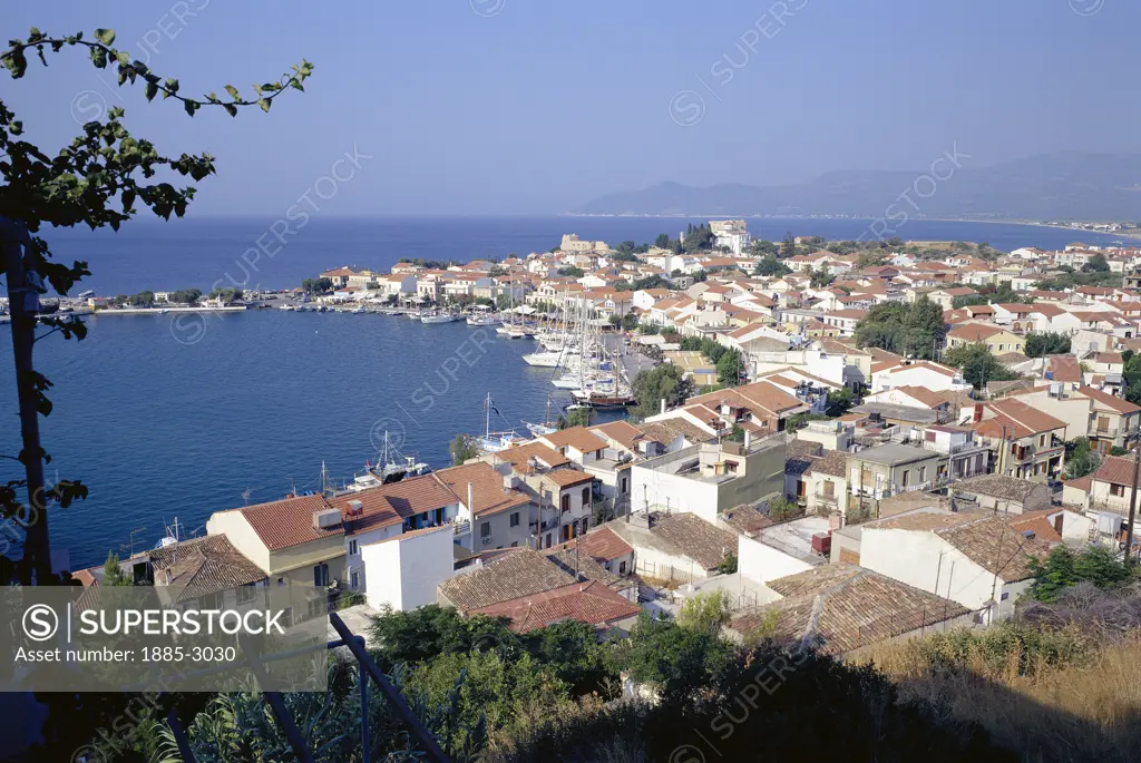 Greek Islands, Samos Island, Pithagorio, Town View