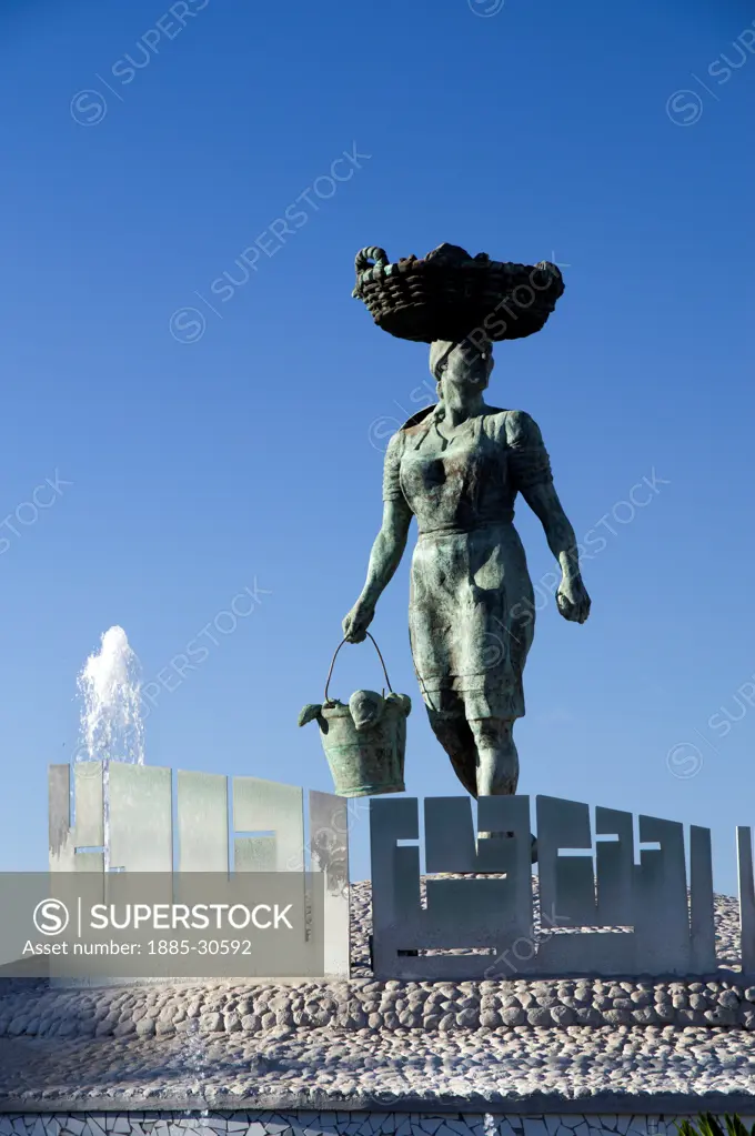 Fisher Women sculpture, Puero De Santiago, Tenerife, Canary Islands, Spain.