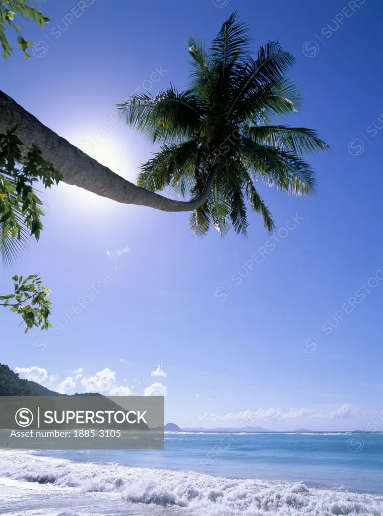 Virgin Islands, Caribbean - Tortola (British), Cane Garden Bay, Coastal View