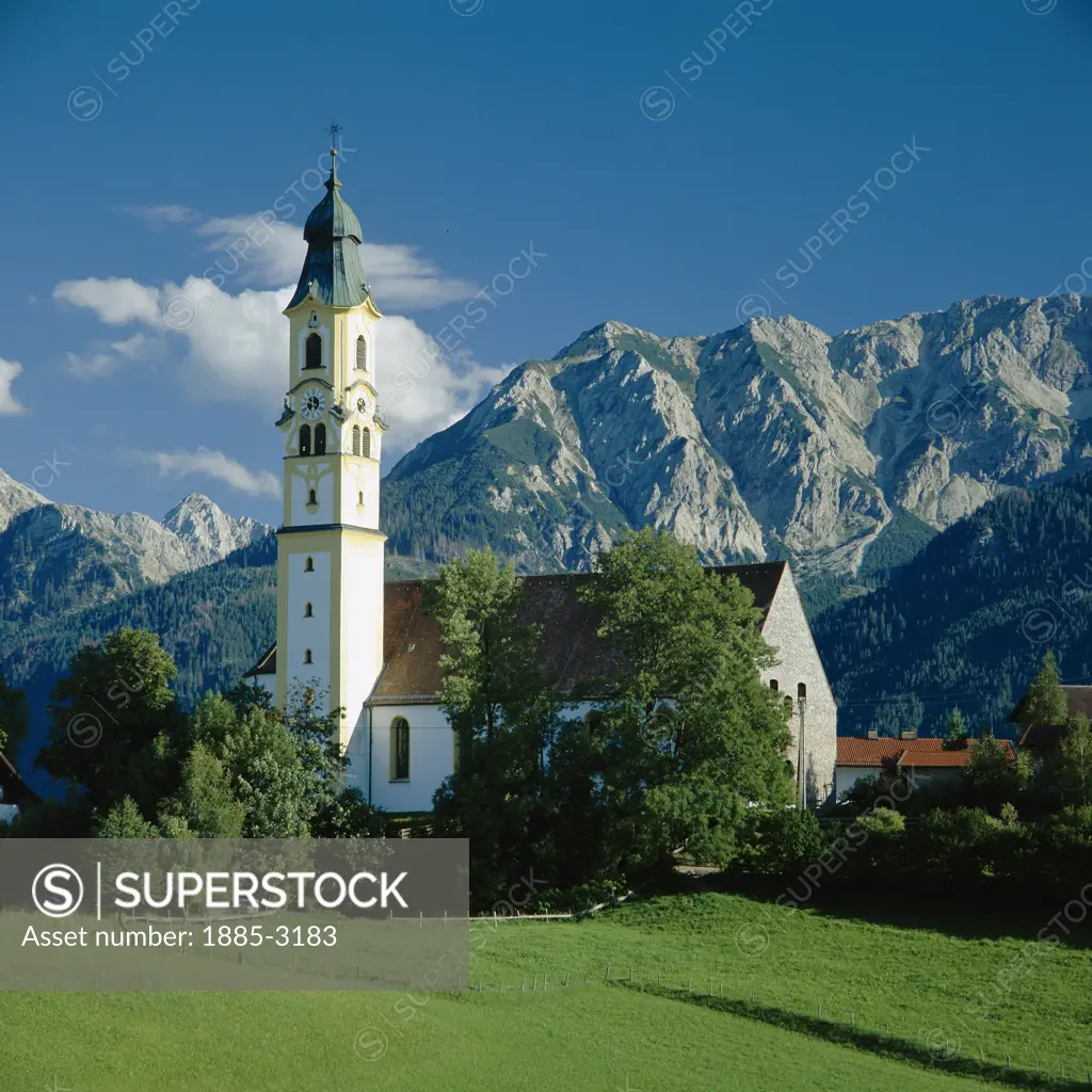 Germany, Bavaria, Pfronten, Church of St. Nickolaus