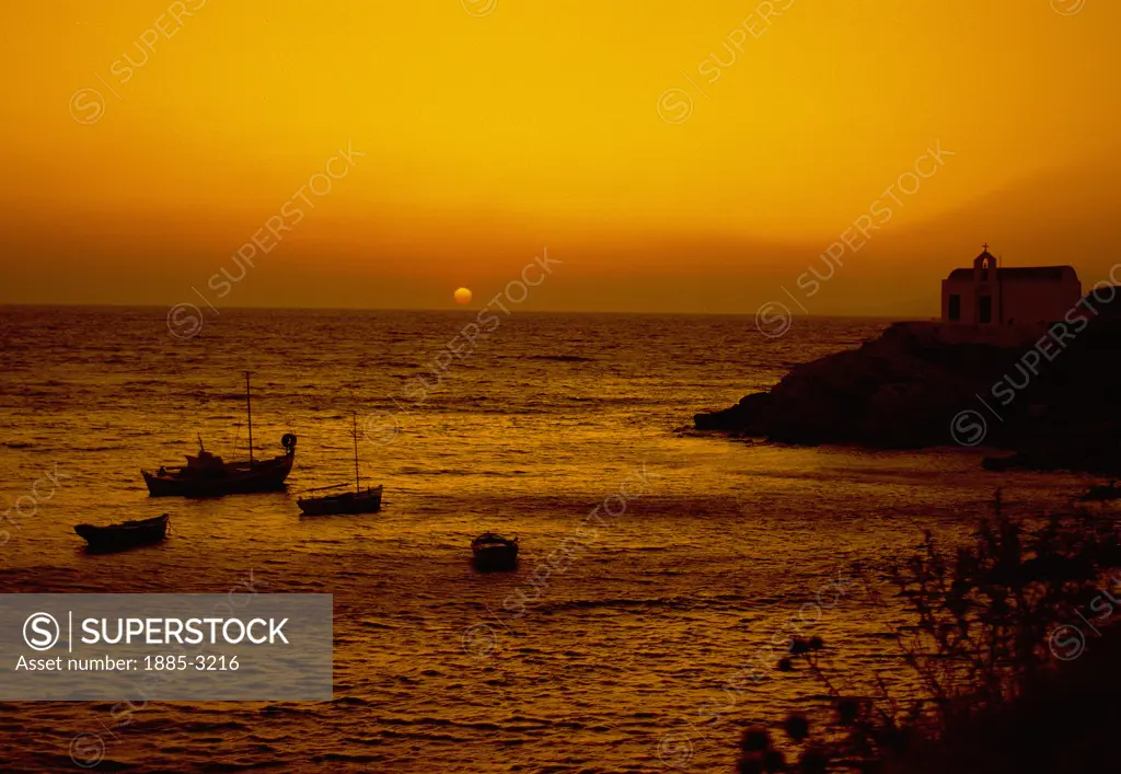 Greek Islands, Naxos Island, General, Sunset