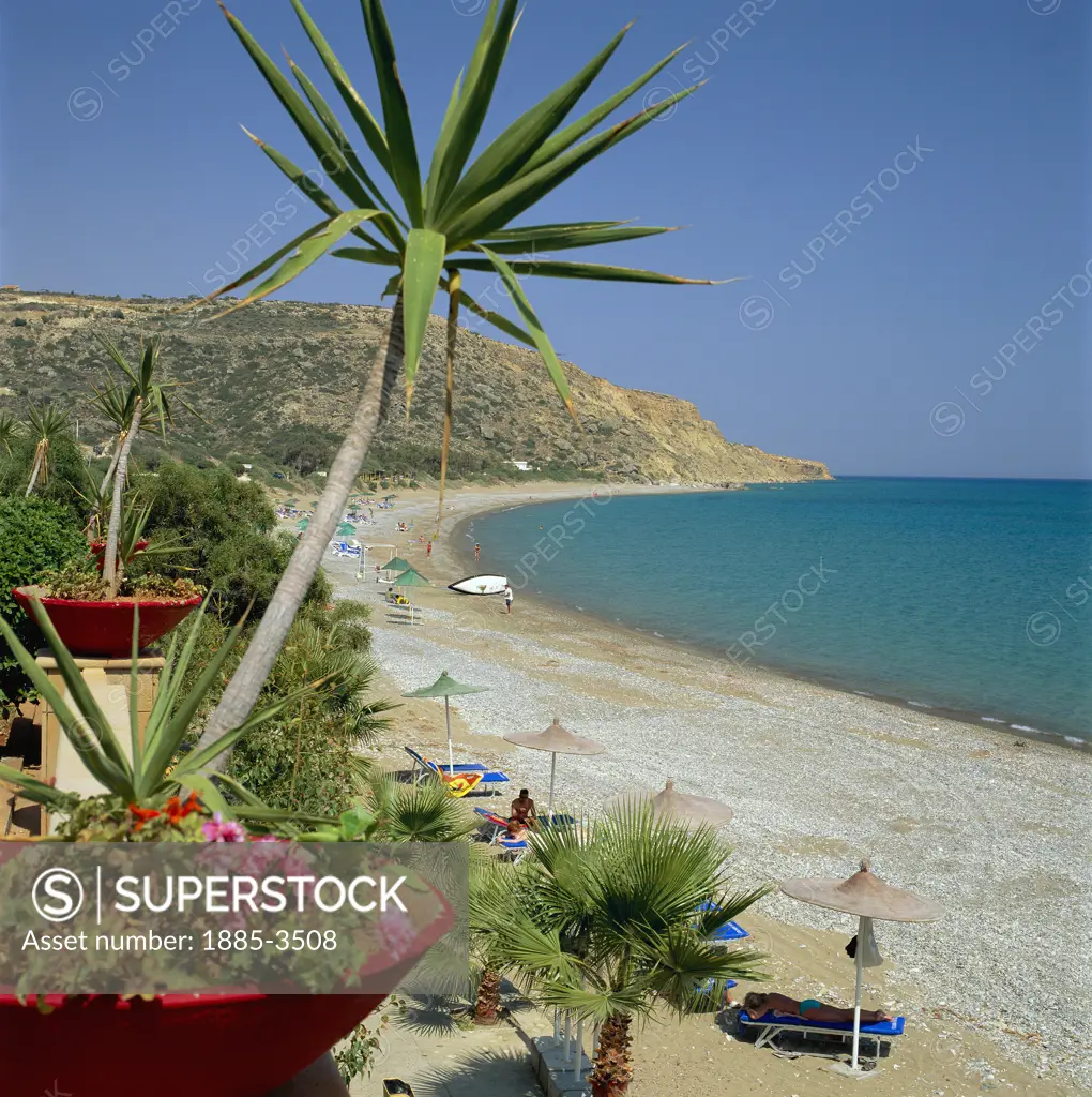 Cyprus, South, Pissouri, Pissouri Bay Beach