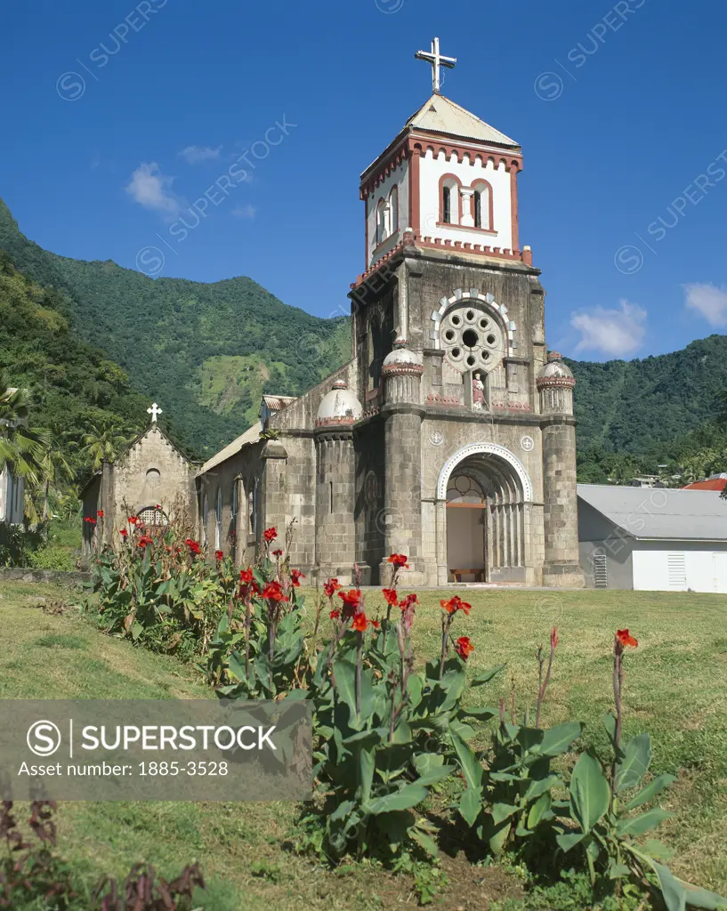 Caribbean, Dominica, Soufriere, Church