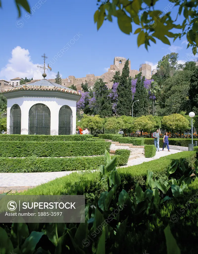 Spain, Costa del Sol, Malaga, Alcazar Gardens