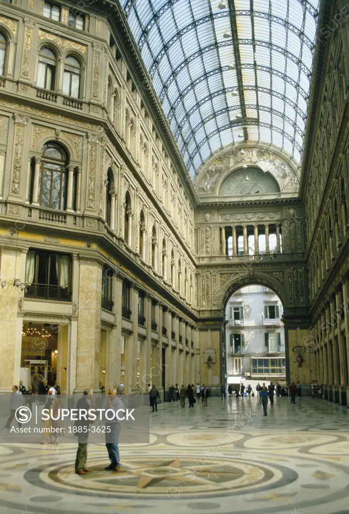Italy, Campania, Naples, Galleria Umberto I