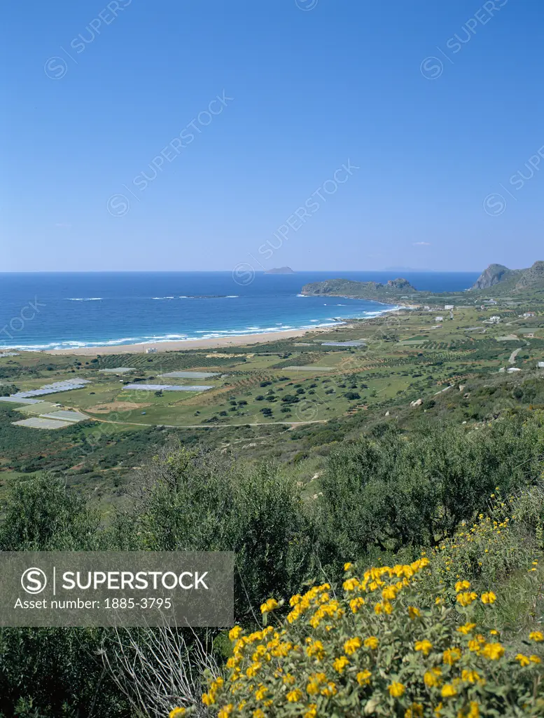 Greek Islands, Crete, Falasarna, Coastal Scene