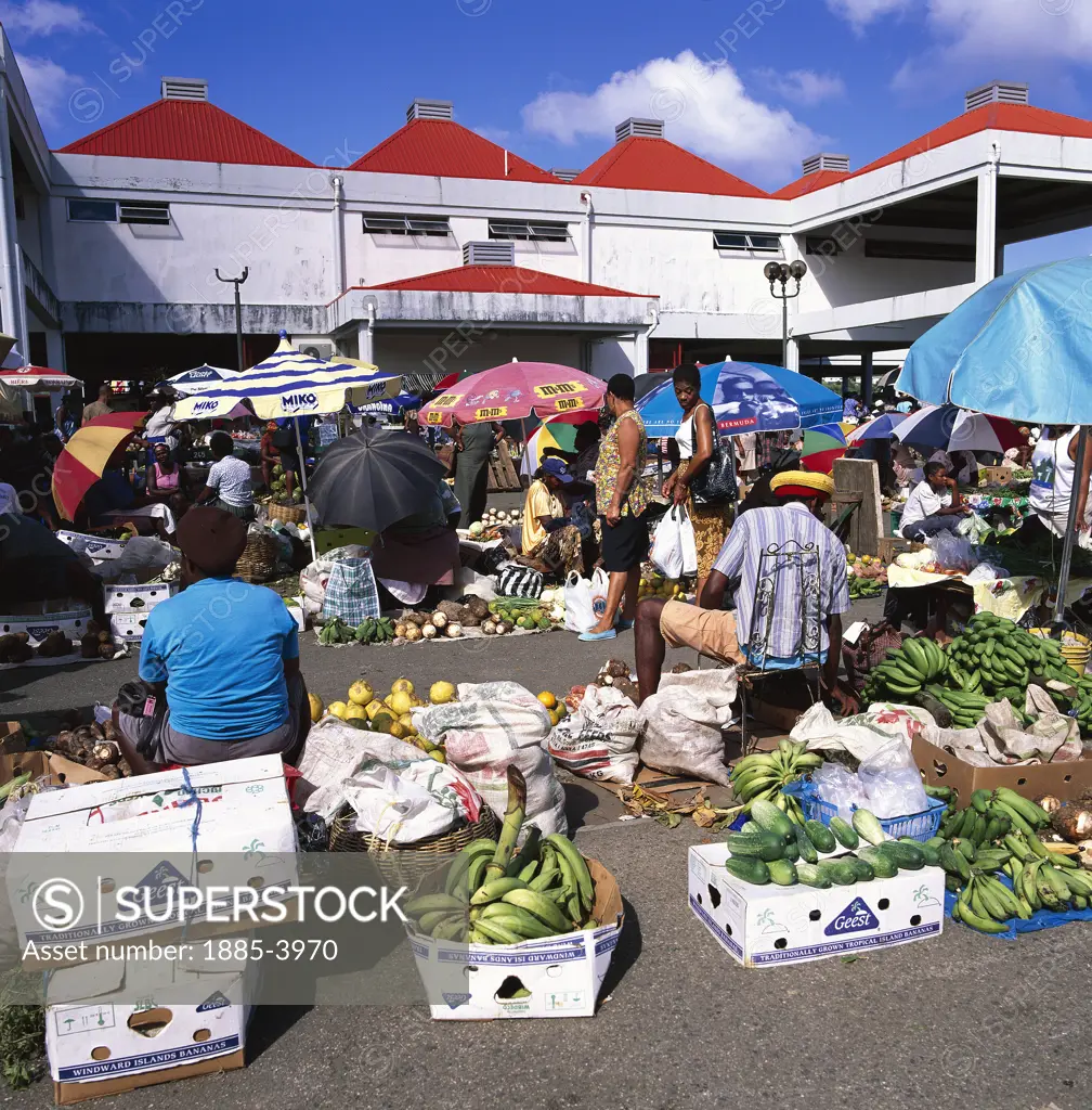 Caribbean, St. Lucia, Castries, Saturday Morning Market
