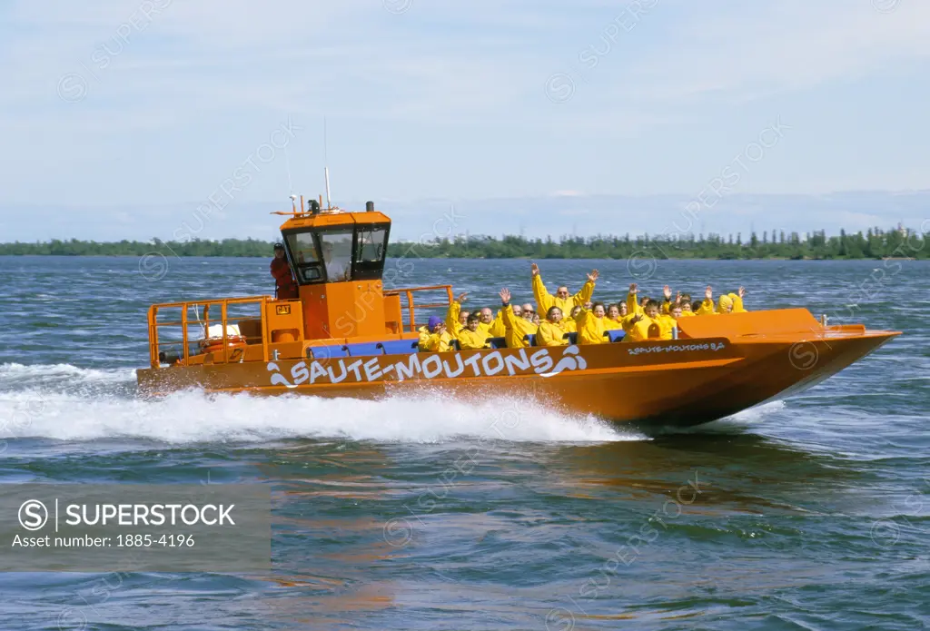 Canada, Quebec Province, Montreal, Jet Boating on St Lawrence River