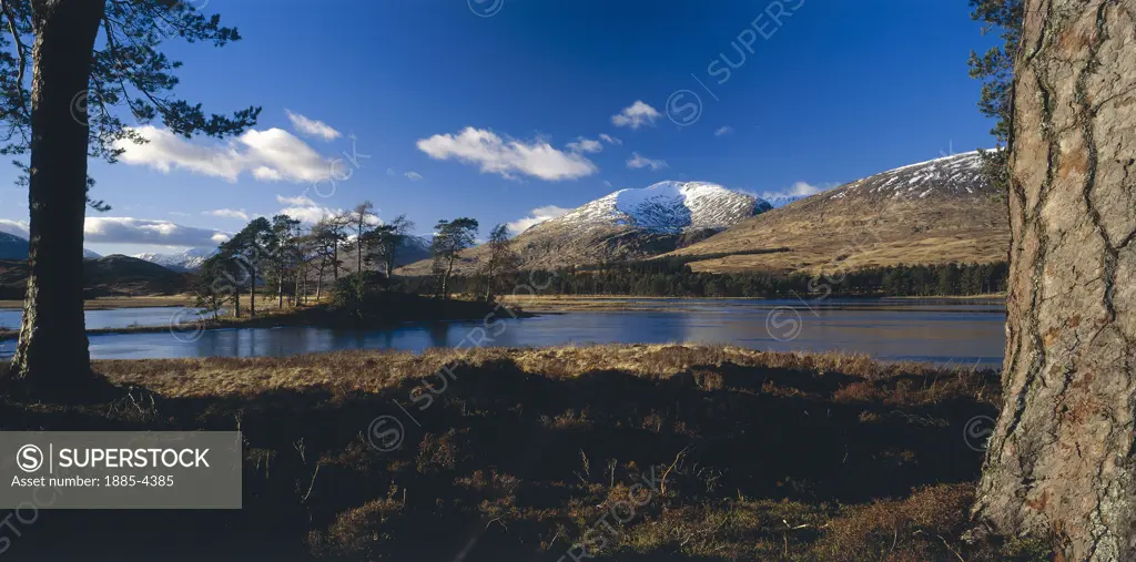 UK - Scotland, Argyll, Loch Tulla, Lake View & Stob Ghabhar