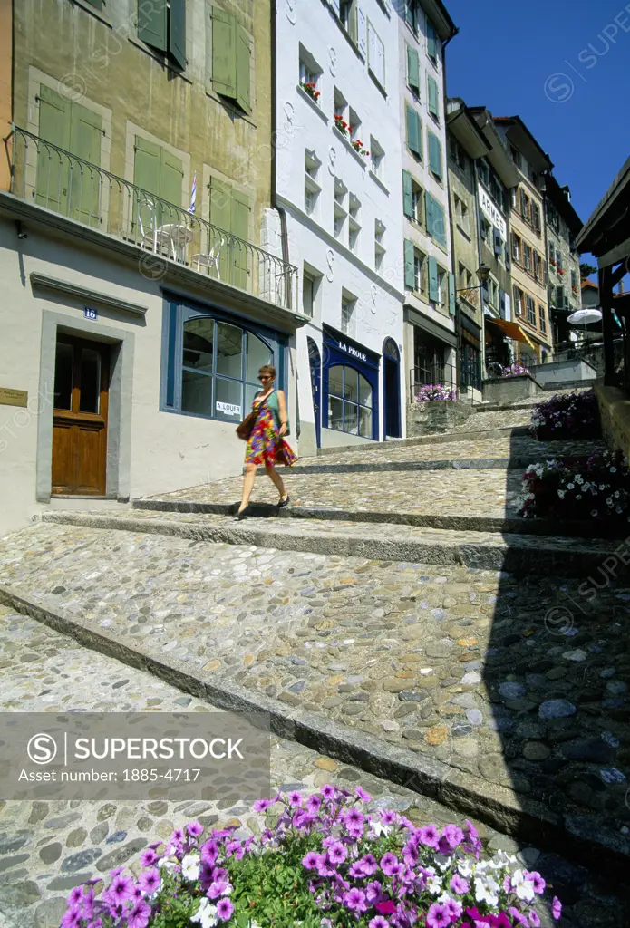 Switzerland, Vaud, Lausanne, Quartier De La Cite