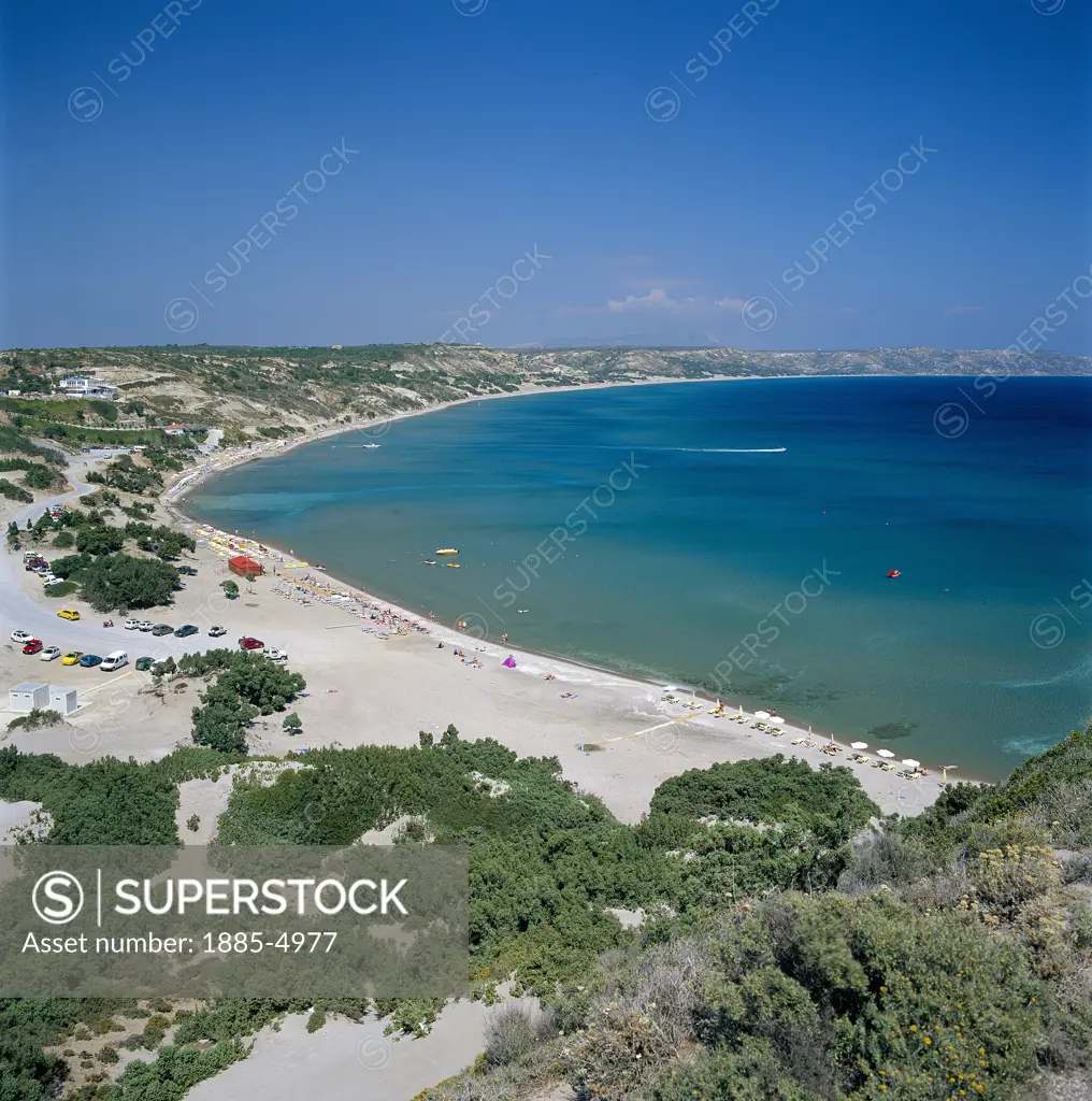 Greek Islands, Kos Island, Paradise Beach, View of beach