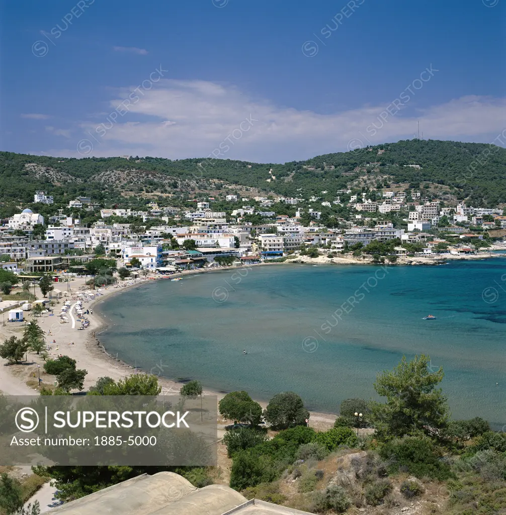 Greek Islands , Aegina Island, Agia Marina, View of Resort