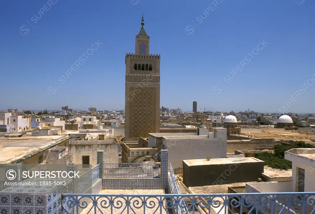 Tunisia, , Tunis, View of the Great Mosque