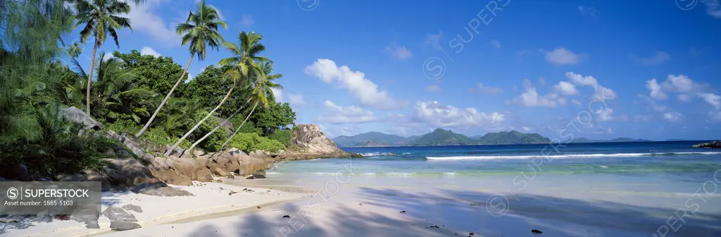 Seychelles, La Digue, Anse Severe, Beach Scene