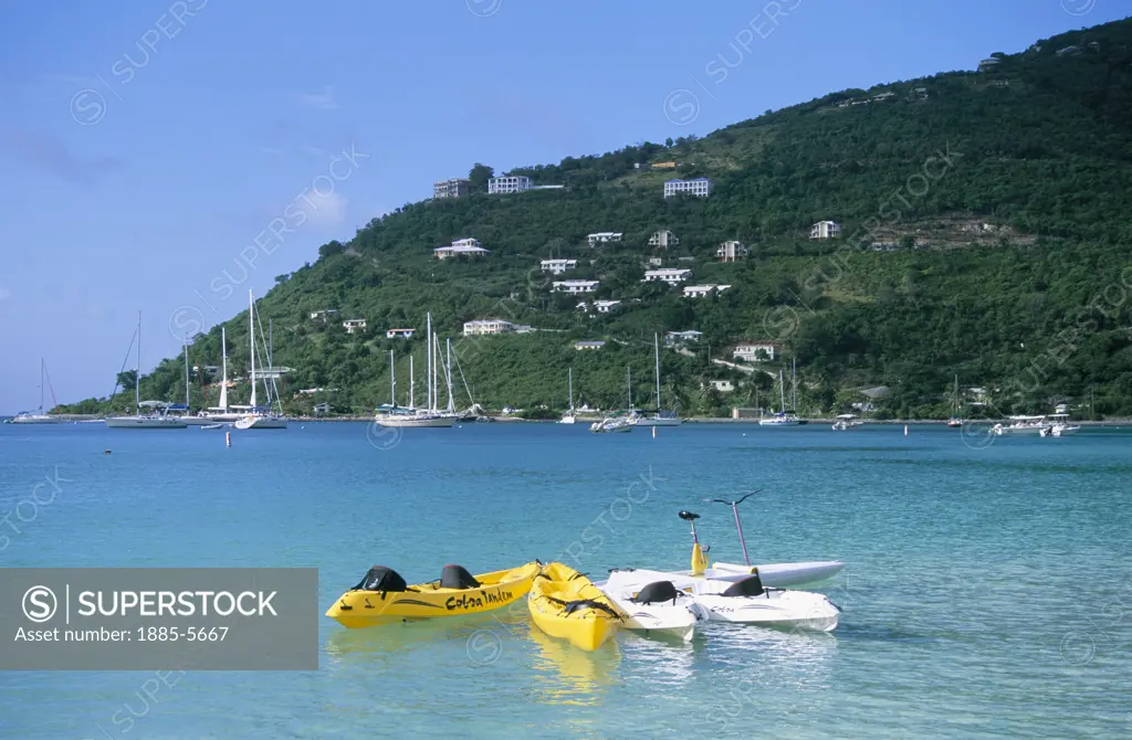 Caribbean, Tortola , Cane Garden Bay, Beach Scene