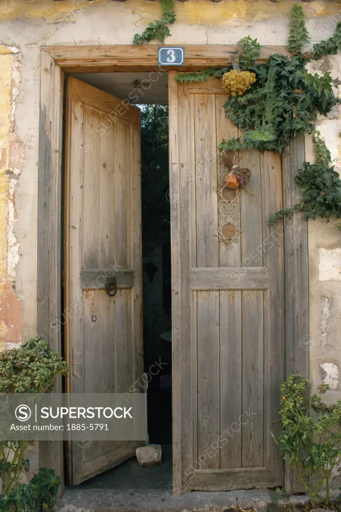 Greek Islands , Lesbos Island, Molyvos, Local Turkish House - Front Door