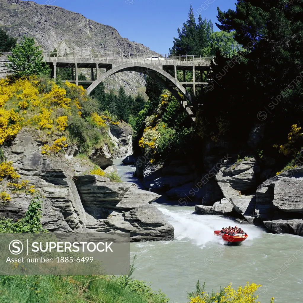 New Zealand, South Island, Shotover River (Nr. Queenstown), Jet Boating