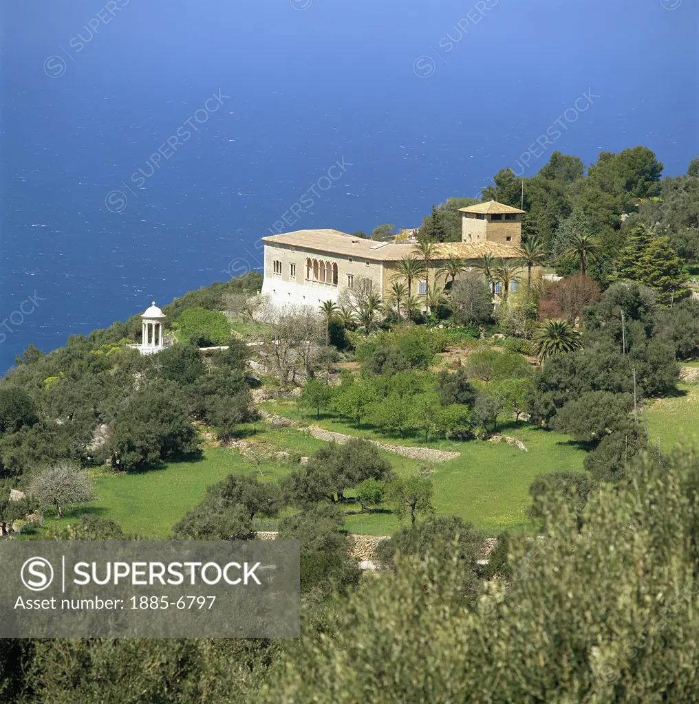 Balearic Islands, Mallorca, Son Marroig, Mansion (formerly Archduke Luis Salvador's)