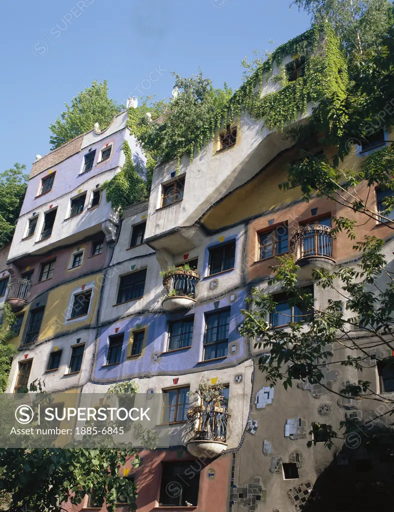 Austria, , Vienna, Hundertwasser House